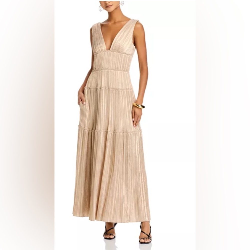 BNWT SIMKHAI VALLEN GOWN IN CHAMPAGNE